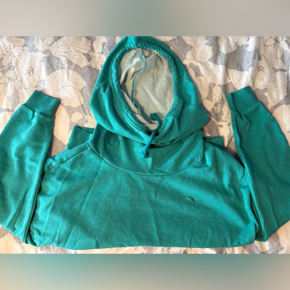 Puma Teal Hooded Sweatshirt